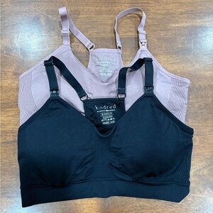 Kindred Bravely Nursing & Pumping Bras in Black and Dusk